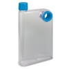 Clear Light Blue Flat Bottles